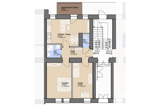 Grundriss Top 9