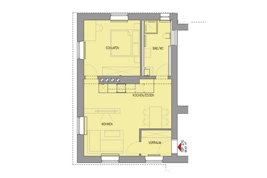 © ÖBB/Architekt Melichar Grundriss Karwendelstraße 2, Top 270