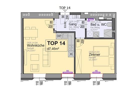 Grundriss Top 11