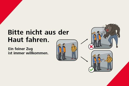 Bitte nicht aus der Haut fahren.