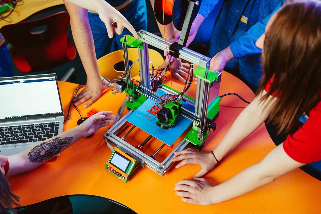3D printer in action