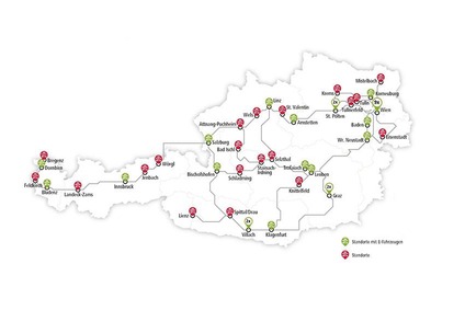 Österreich Karte Standorte Rail&Drive
