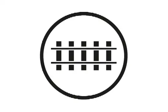 Symbol für Schieneninfrastruktur