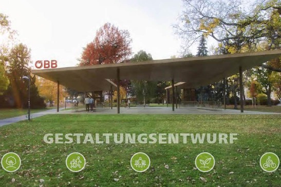 Visualisierung S-Bahn Ausgang Quartier Belvedere