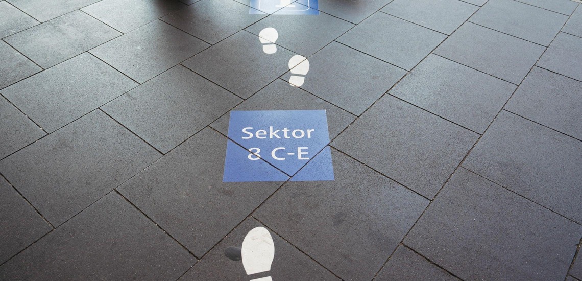 Bahnsteigsektoren
