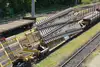 Zugwaggons liefern technisches Material