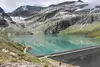 Blick auf einen Stausee