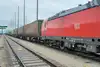 Goods train at terminal