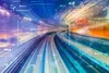 Visualisierung einer digitalen Infrastuktur mit Gleisen
