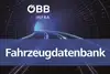 Teaser image with a tunnel with rail track and text Fahrzeugdatenbank