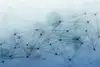 graphische Darstellung eines Netzes aus Kugeln und Strichen vor hellblau-weißem Hintergrund