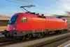 Red locomotive