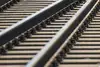 Rail track - close-up view