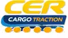 Logo CER Cargo Traction<br/>Textinsert: weißer Hintergrund, gelb CER, darunter blauer abgerundeter Balken mit weißem Schriftzug Cargo und gelbem Schriftzug Traction, darunter 6 gelbe Punkte<br/>