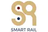 Logo smart rail<br/>Textinsert: weißer Hintergrund, gold-schwarzes Icon, darunter schwarz SMART RAIL