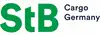 Logo StB Cargo Germany<br/>Textinsert: weißer Hintergrund, grün StB, schwarz Cargo Germany