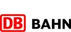 Logo DB Bahn<br/>Textinsert: weißer Hintergrund, rot in einem Kasterl DB, schwarz BAHN