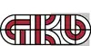 Logo GKB<br/>Textinsert: weißer Hintergrund, rechts graues Quadrat im Hintergrund, schwarz-rot-weißer Schriftzug GKB