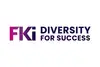 Logo FKi Diversity for success<br/>Textinsert: auf weißen Hintergrund, Schriftzug FKi Diversity for success