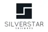 Logo Silverstar Railways, Textinsert: weißer Hintergrund, schwarz Silverstar, darunter schwarz Railways