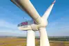 Wind turbine close-up in Höflein