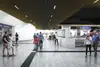 Visualisierung der Modernisierung Franz-Josefs Bahnhof<br/>Textinsert: Bild mit Menschen in der Bahnhofshalle