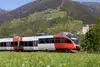 Train runs in the Drau Valley
