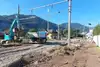 Demolition of the track layout at Ebensee station