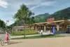 Text insert: Photo visualization of the west side of Mixnitz station