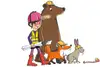 Textinsert: Grafik Mini-Ingenieur mit Bär, Fuchs, Hase und Wurm