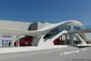 Visualisation of the station Wien Aspern Nord on the railway track between Vienna and Marchegg