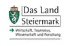 Logo The Province of Styria – Economy, Tourism, Science, and Research<br/>Text insert: white background, left coat of arms of Styria, black The Province of Styria, Economy, Tourism, Science, and Research