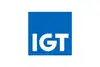 Logo IGT<br/>Text insert: white background, blue square, and IGT in white