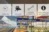 Screenshot auf einem Mobiltelefon mit Anzeige Abfahrten, Ankünfte, Aktuelle Streckeninfo und Informationen zum Bahnhof