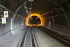 Lainzer Tunnel mit Tunnelringbeleuchtung