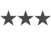 Symbol for rating with grey stars