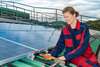 Power engineering apprenticeship - apprentice measures the current