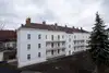 Textinsert: Foto St. Pölten, Hof 3, Passauerstraße, Kranzbichlerstraße, Grillparzerstraße, August Hasackstraße Außenansicht Wohnbau, Innenhofbereich