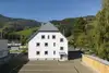 Textinsert: Foto St. Johann im Pongau, Bahnhofstraße, Außenansicht Wohnbau, hofseitig