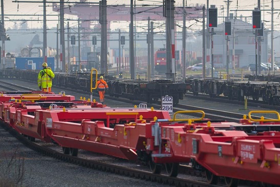 Shunting at the Wels terminal