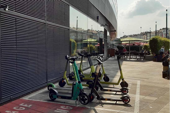 E-scooter Parkplatz