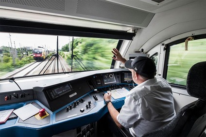 Triebfahrzeugführer im Führerstand