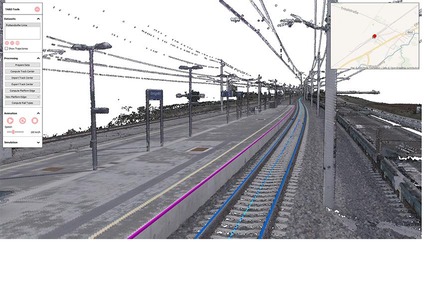 Automatische Detektion Gleismitte, Schienentyp und Bahnsteigkante auf 3D Mobile Mapping Daten
