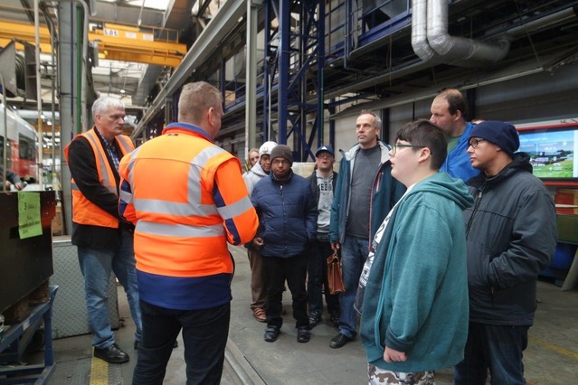 Besichtigung im TS-Werk Jedlersdorf
