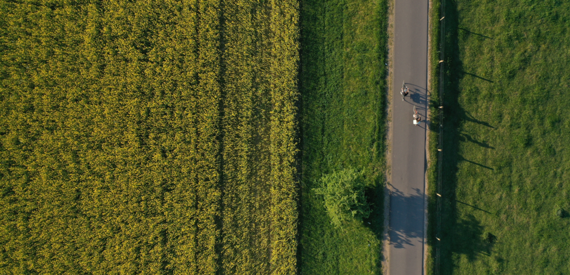 Fahrrad Vogelperspektive