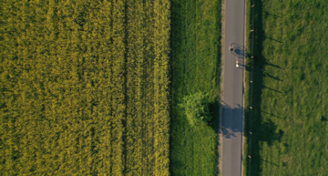 Fahrrad Vogelperspektive