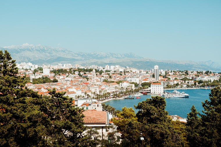 Blick vom Marjan Hügel in Split