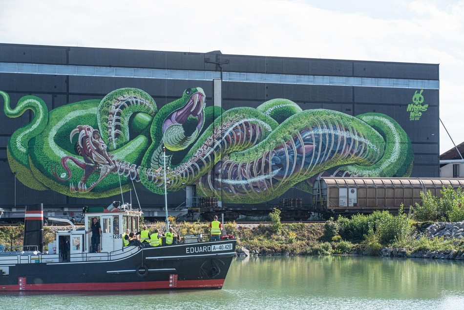 Sehenswürdigkeit in Linz: die Mural Harbour Gallery