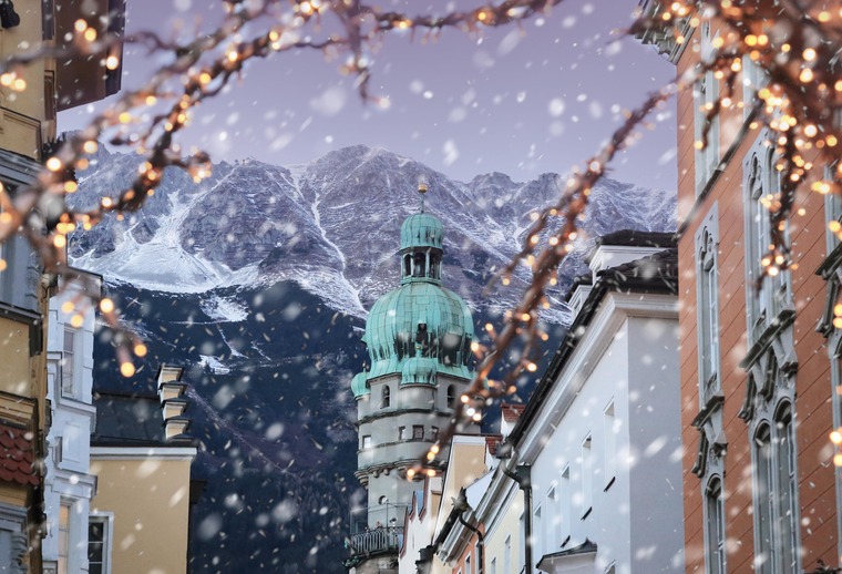 Silvester in Österreich feiert man in Innsbruck auch hoch am Berg.