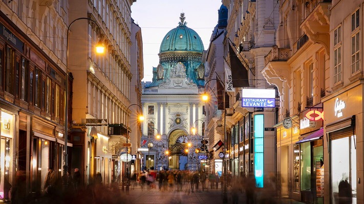 Einkaufsstraße in Wien